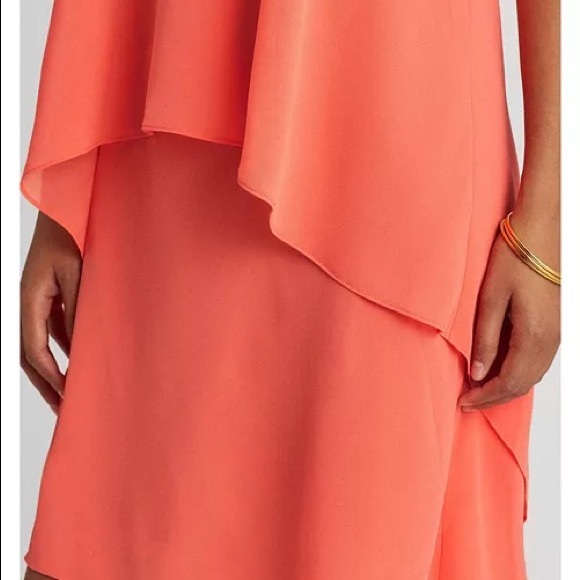 Lauren Ralph Lauren Petite Layered Georgette Dress - Picture 3 of 9